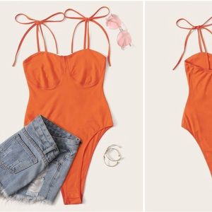 Neon Orange Bodysuit